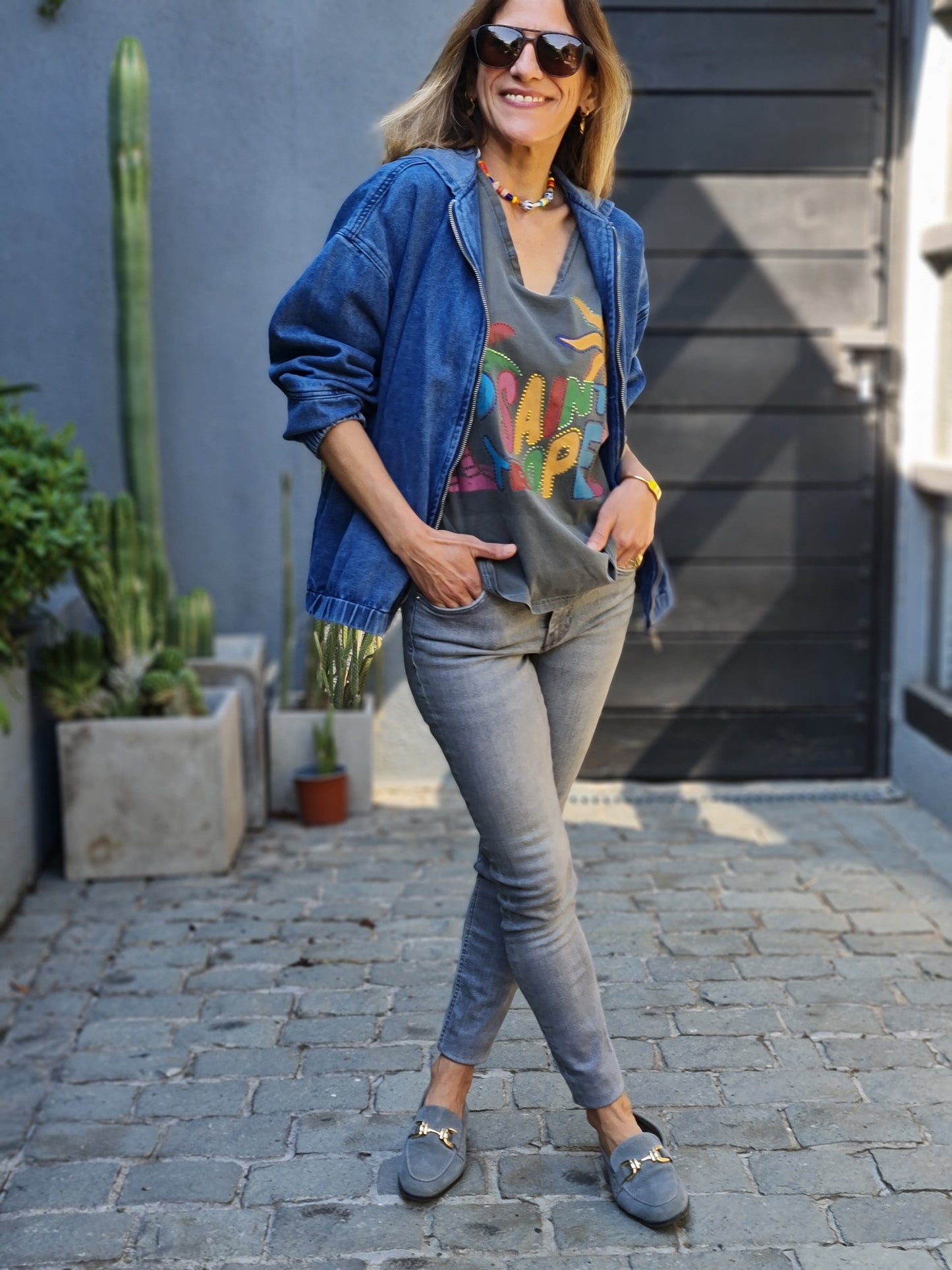POLERA SAINT TROPEZ GRIS -10%DCTO.