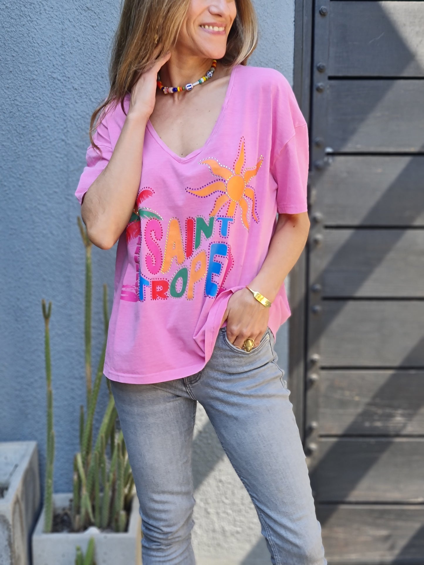 POLERA SAINT TROPEZ FUCSIA -10% DCTO.