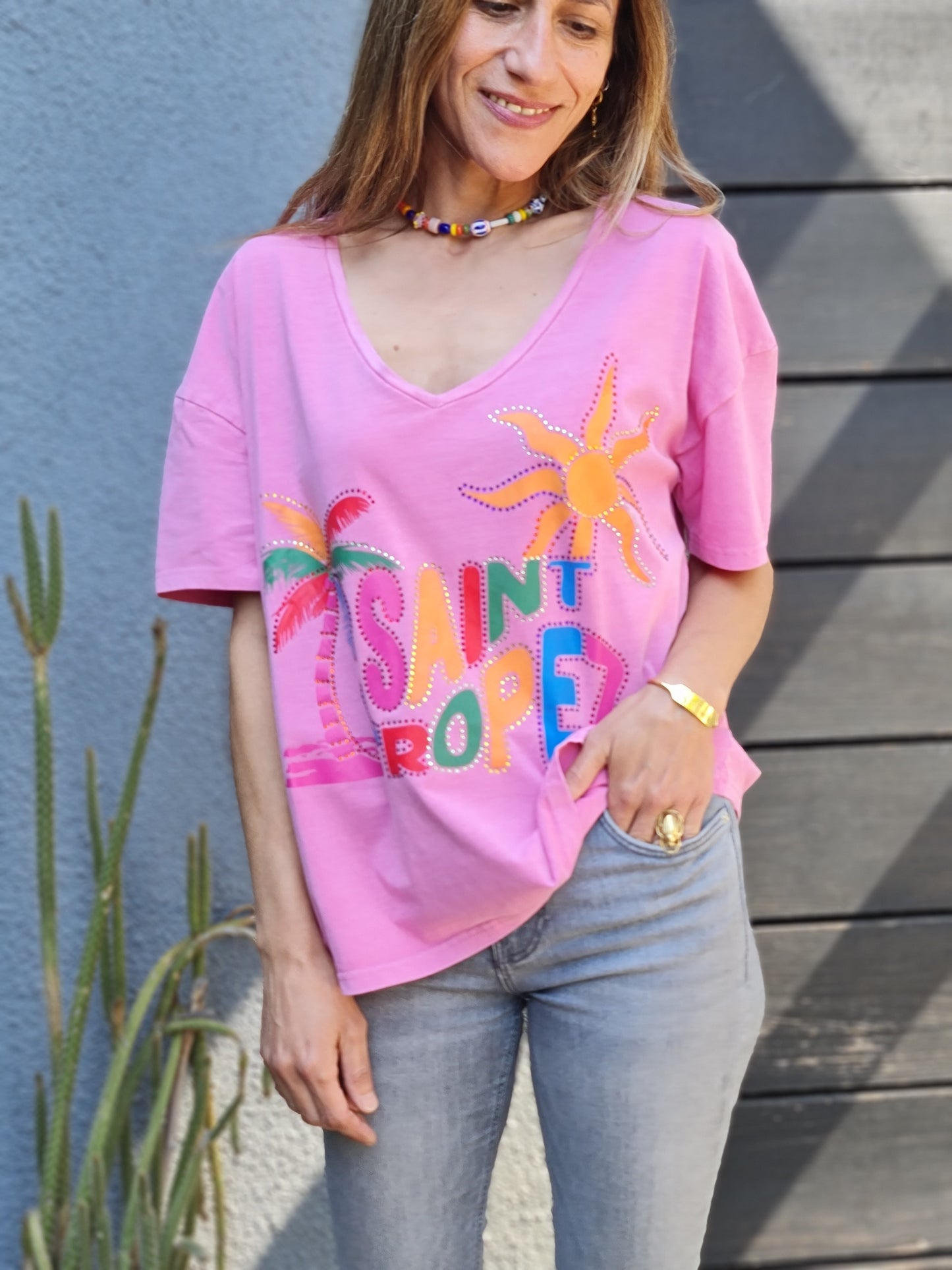 POLERA SAINT TROPEZ FUCSIA -10% DCTO.