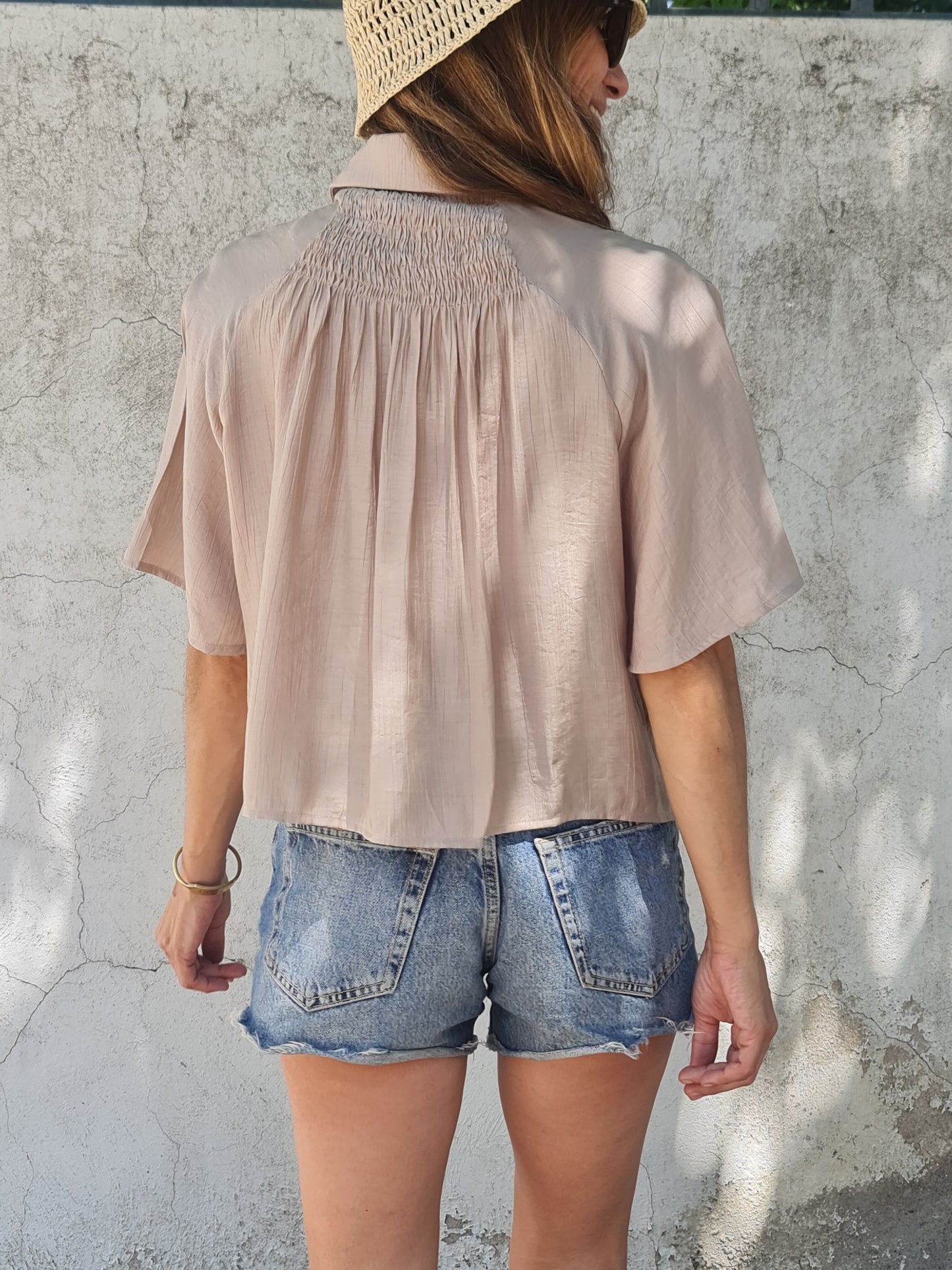 BLUSA AURORITA TOSTADA -30% DCTO.