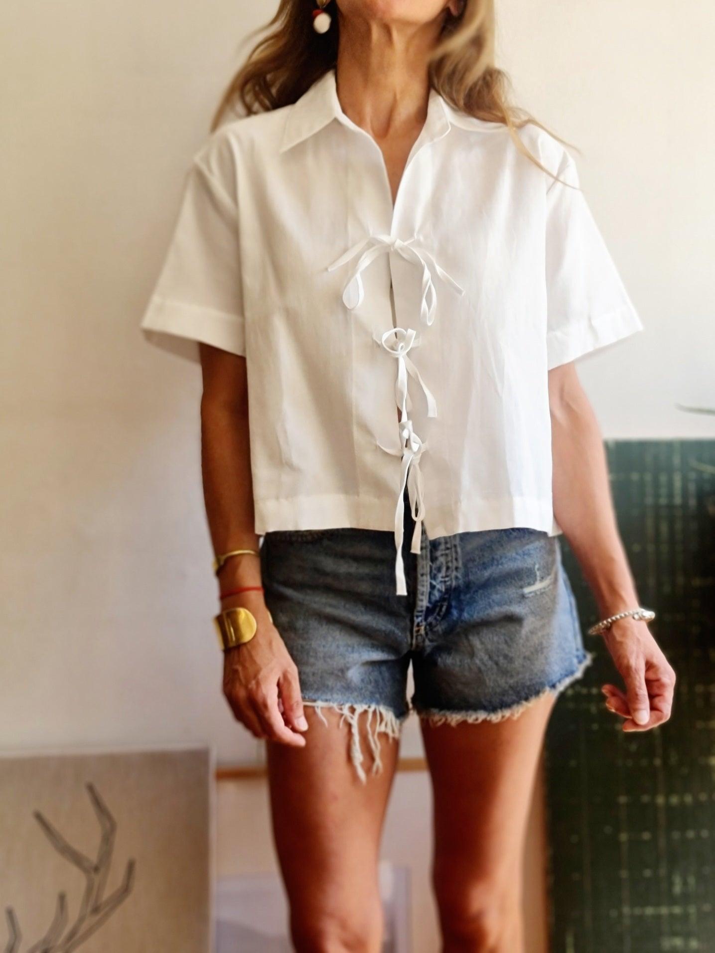 BLUSA NATALIA BLANCA. - Quemepongo