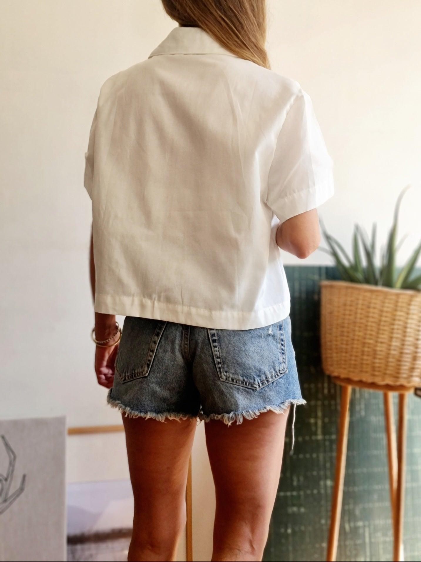 BLUSA NATALIA BLANCA. - Quemepongo