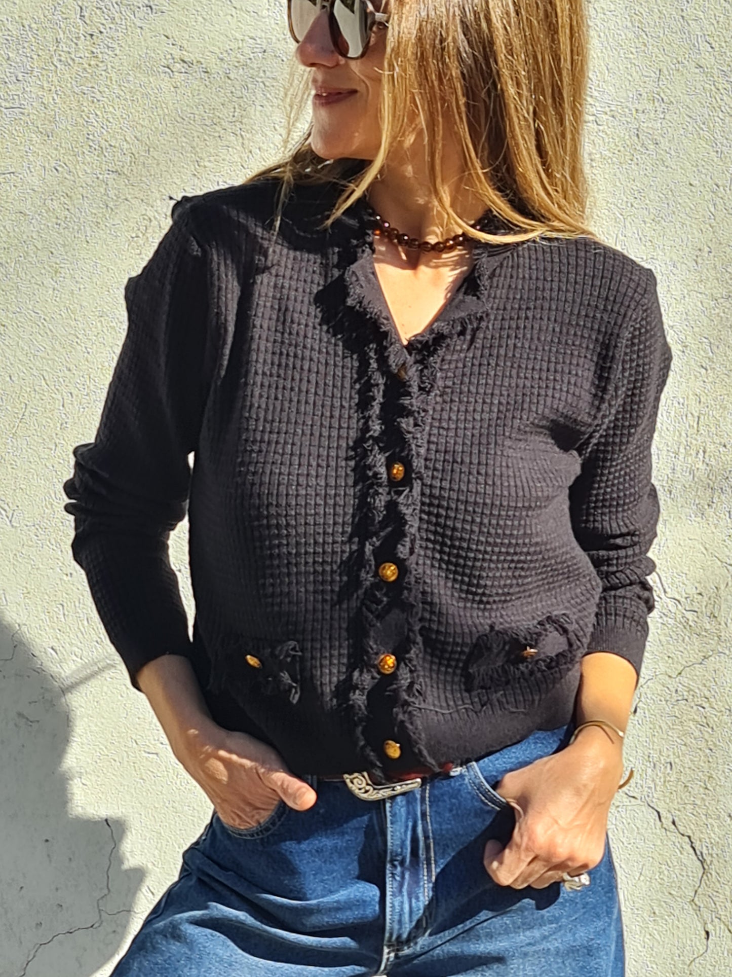 CHALECO ISIDORA NEGRO -20%DCTO.