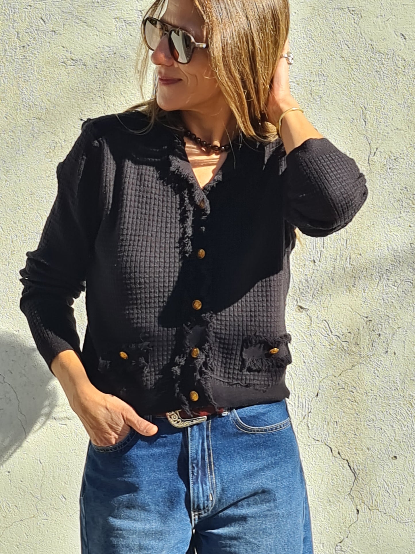 CHALECO ISIDORA NEGRO -20%DCTO.