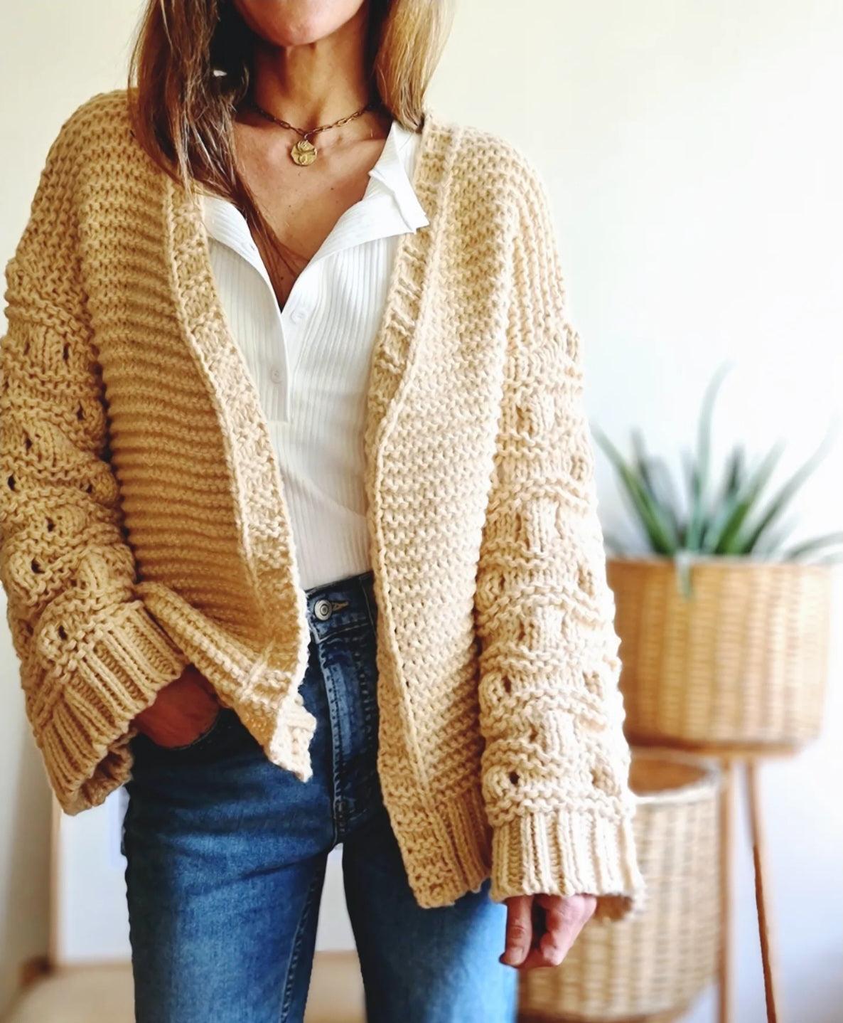 CHALECO FATIMA CAMEL -25% DE DCTO. - Quemepongo