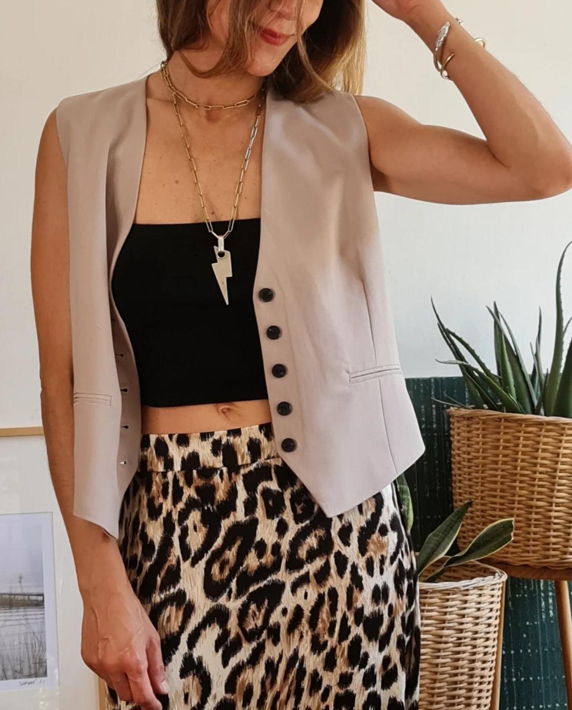 GILLET ESTELA BEIGE. - Quemepongo