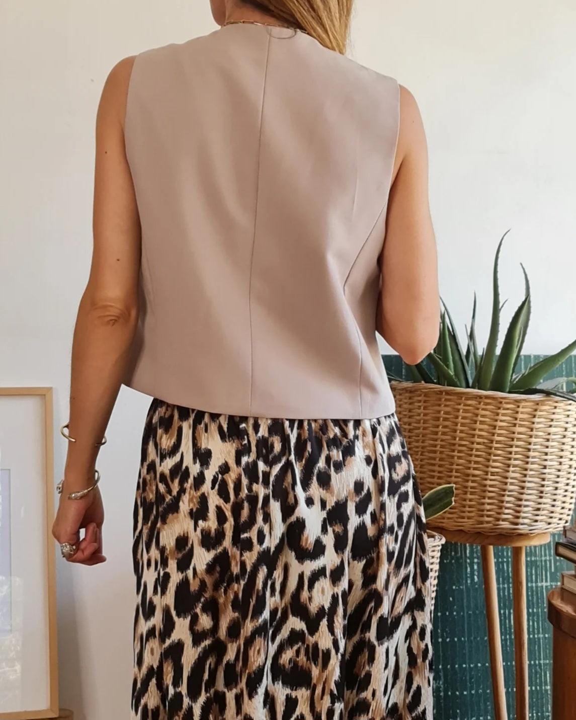 GILLET ESTELA BEIGE. - Quemepongo