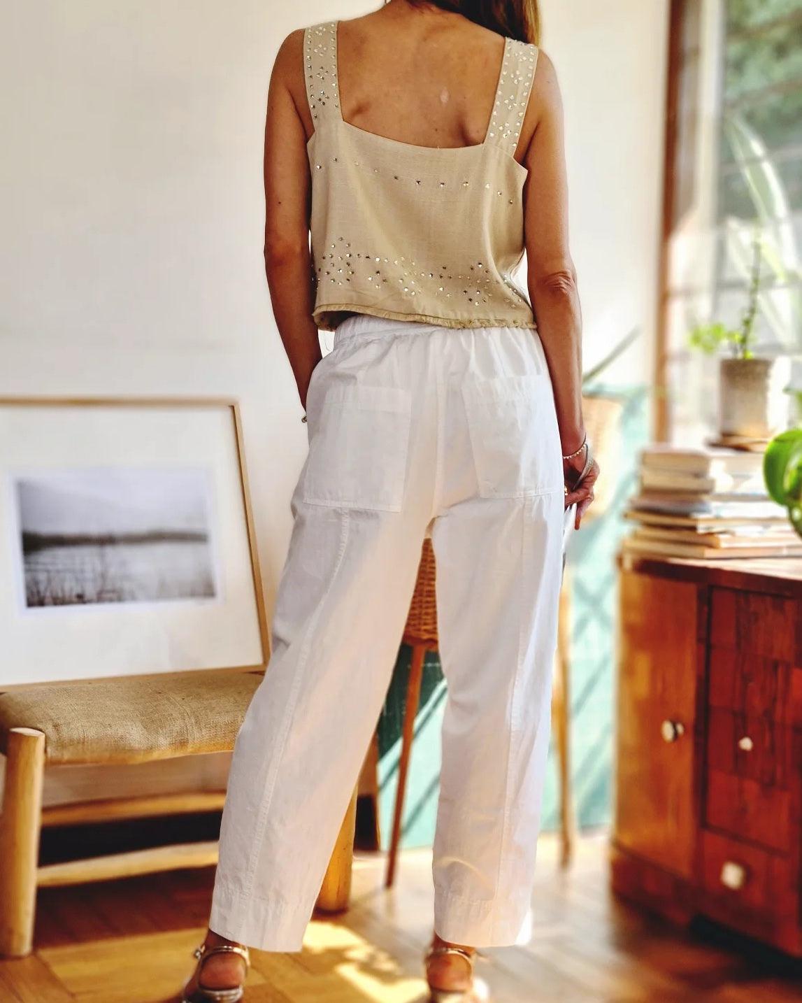 GILLET LINO BRILLO BEIGE -30% DE DCTO. - Quemepongo