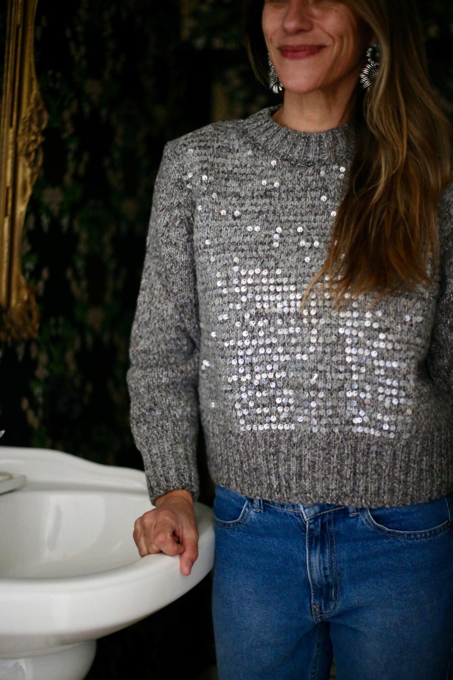 SWEATER AMANDA GRIS. - Quemepongo
