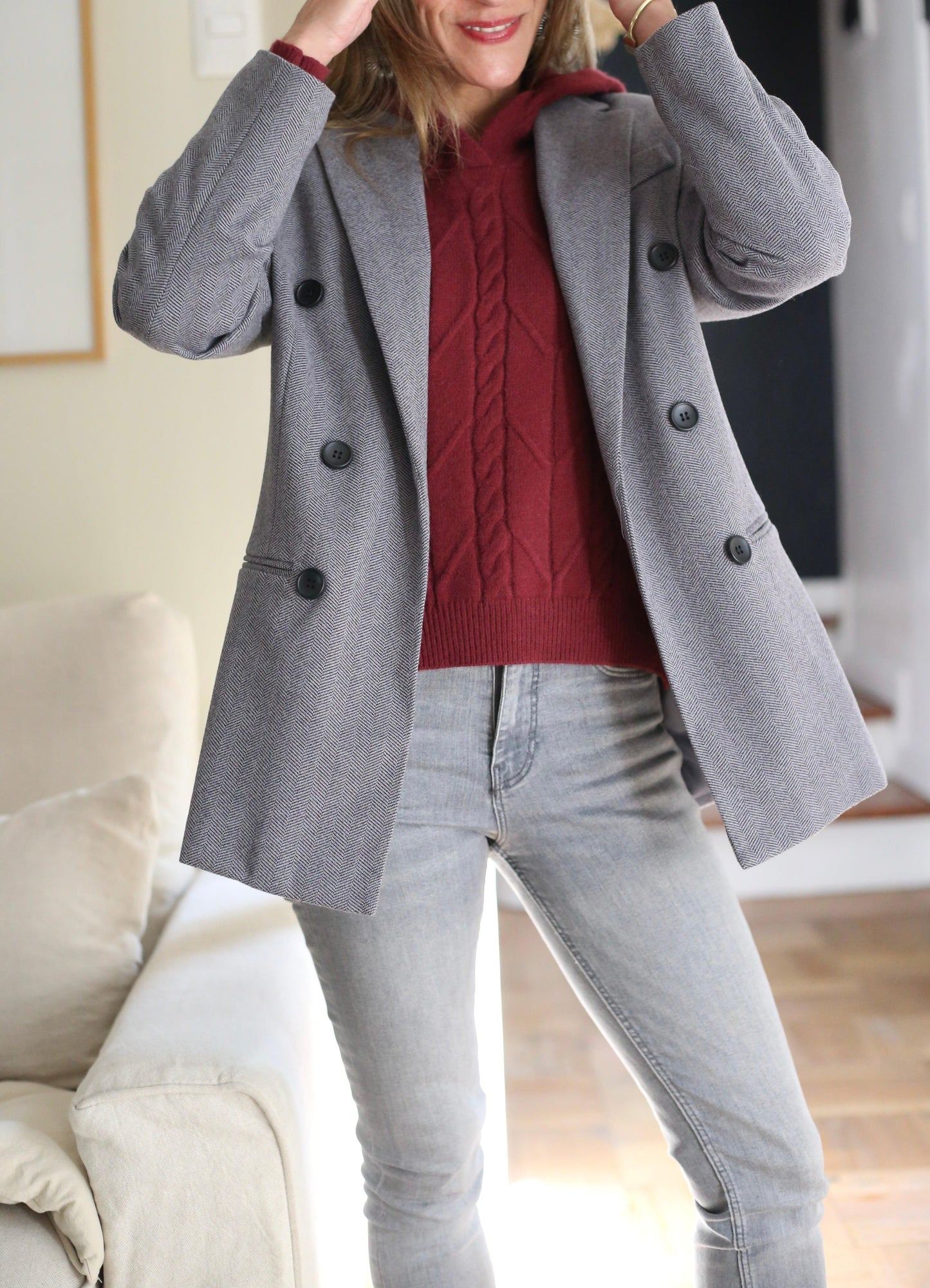 BLAZER GUSTAVA GRIS. - Quemepongo
