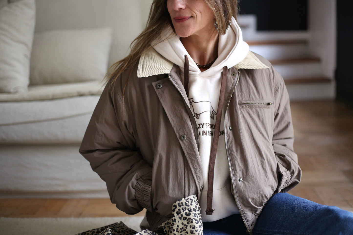 PARKA COTELE LUISA TOSTADO. - Quemepongo