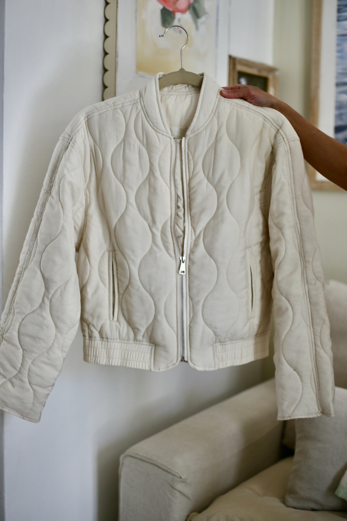 CHAQUETA ANGELES CREMA.