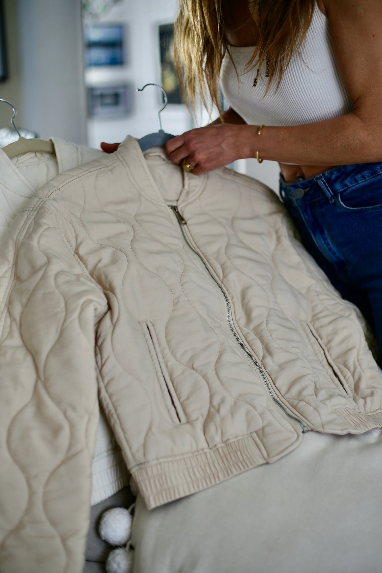 CHAQUETA ANGELES BEIGE.