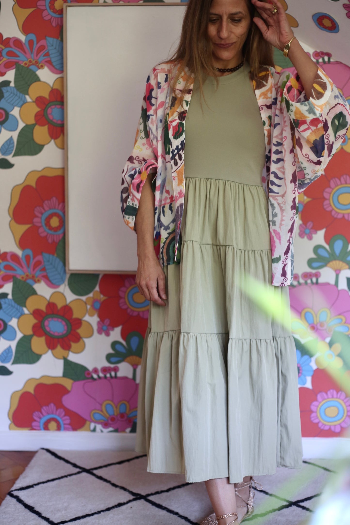 VESTIDO TAMARA VERDE SUAVE-15%DCTO.