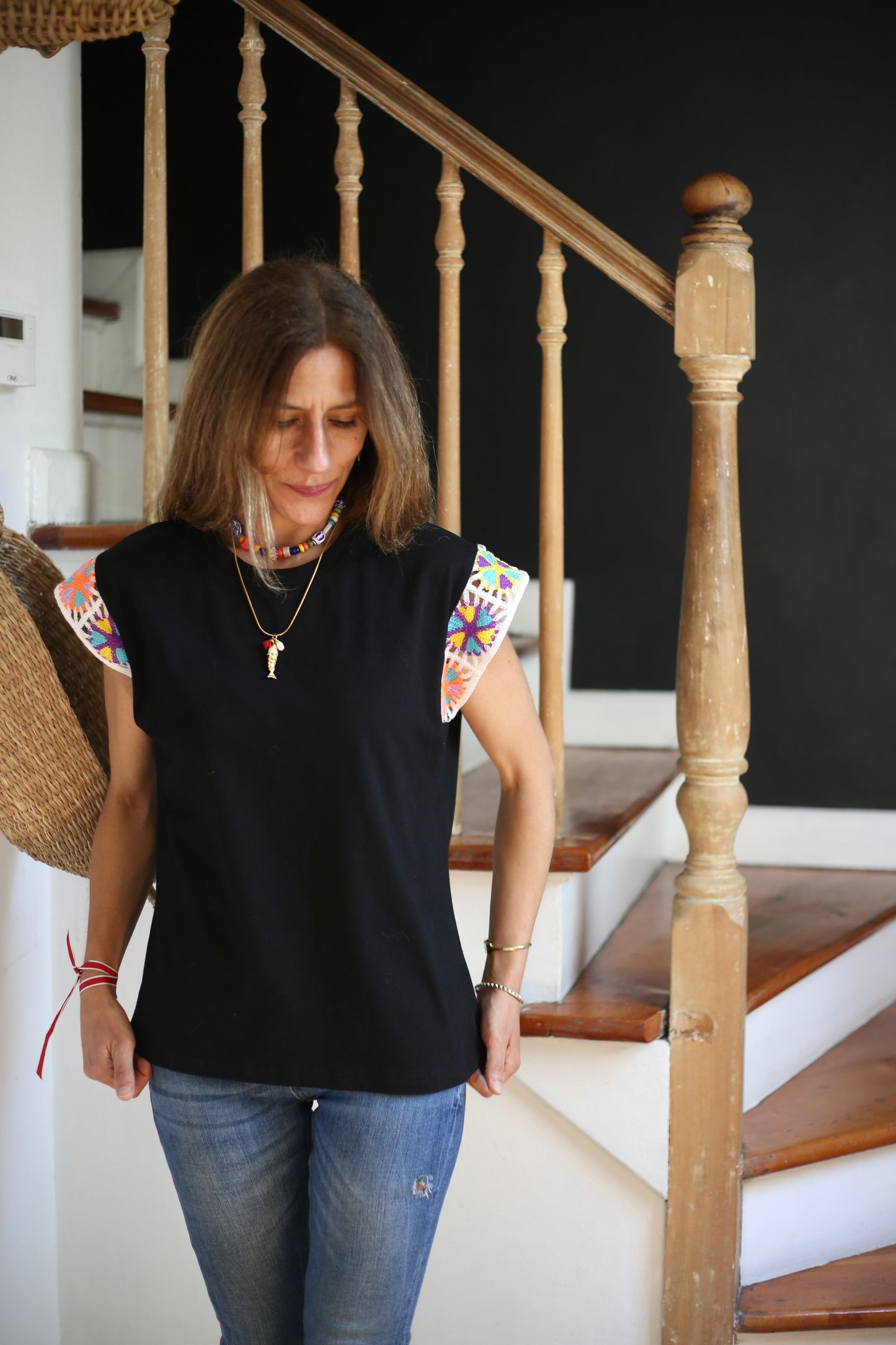 POLERA JAZMIN NEGRA.