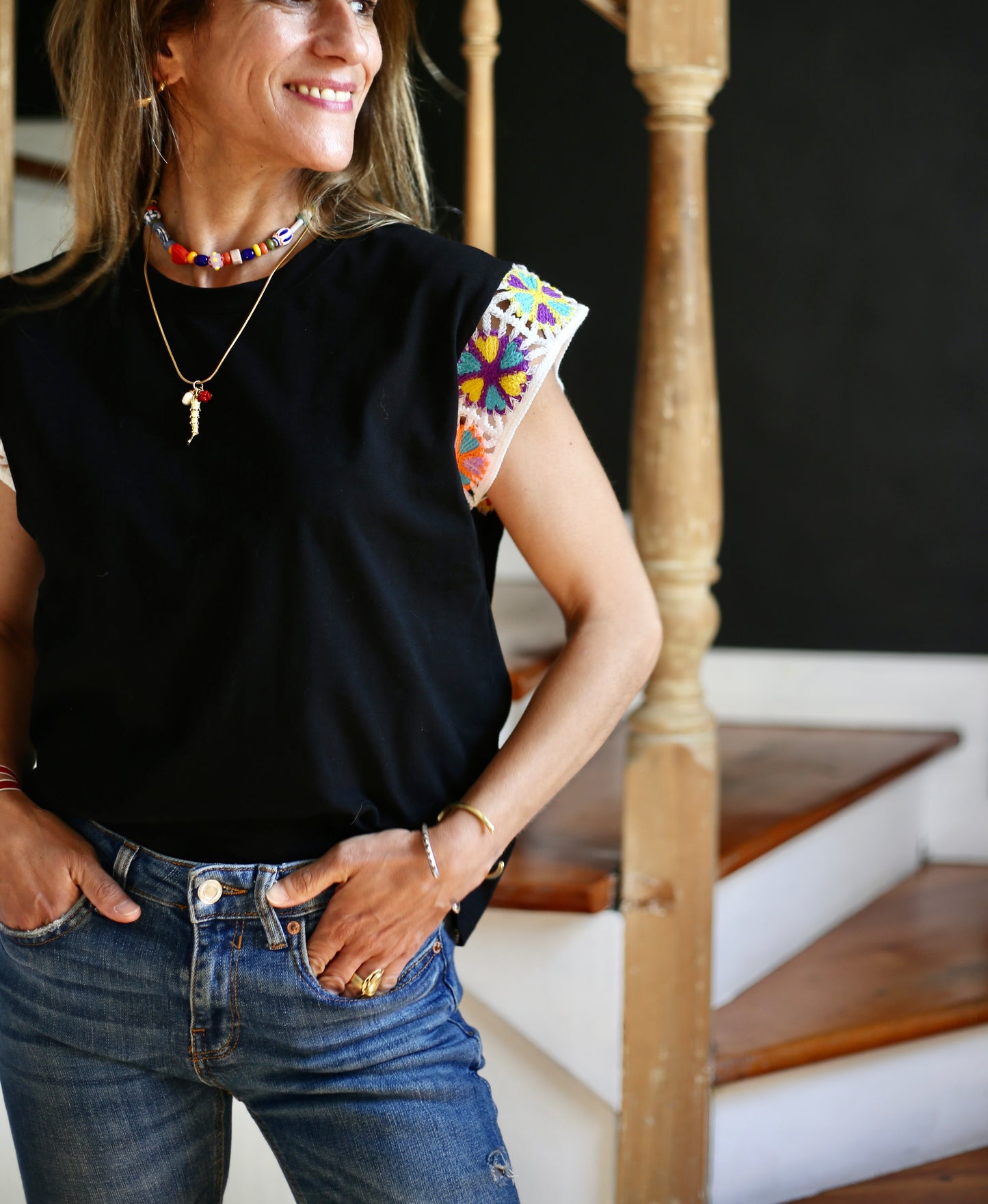 POLERA JAZMIN NEGRA.