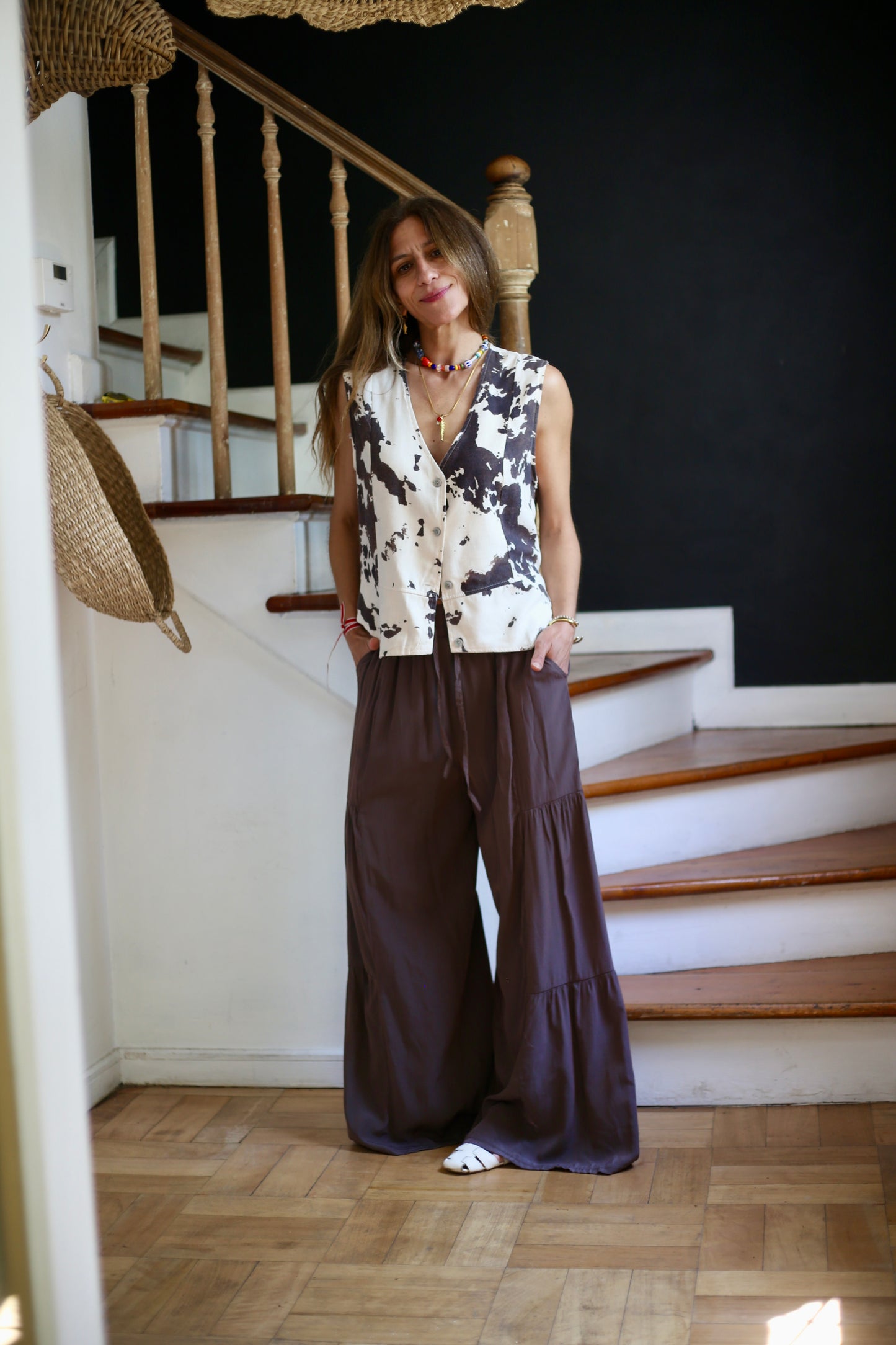 GILLET LINO TERE CAFE/ CREMA -10%DCTO.