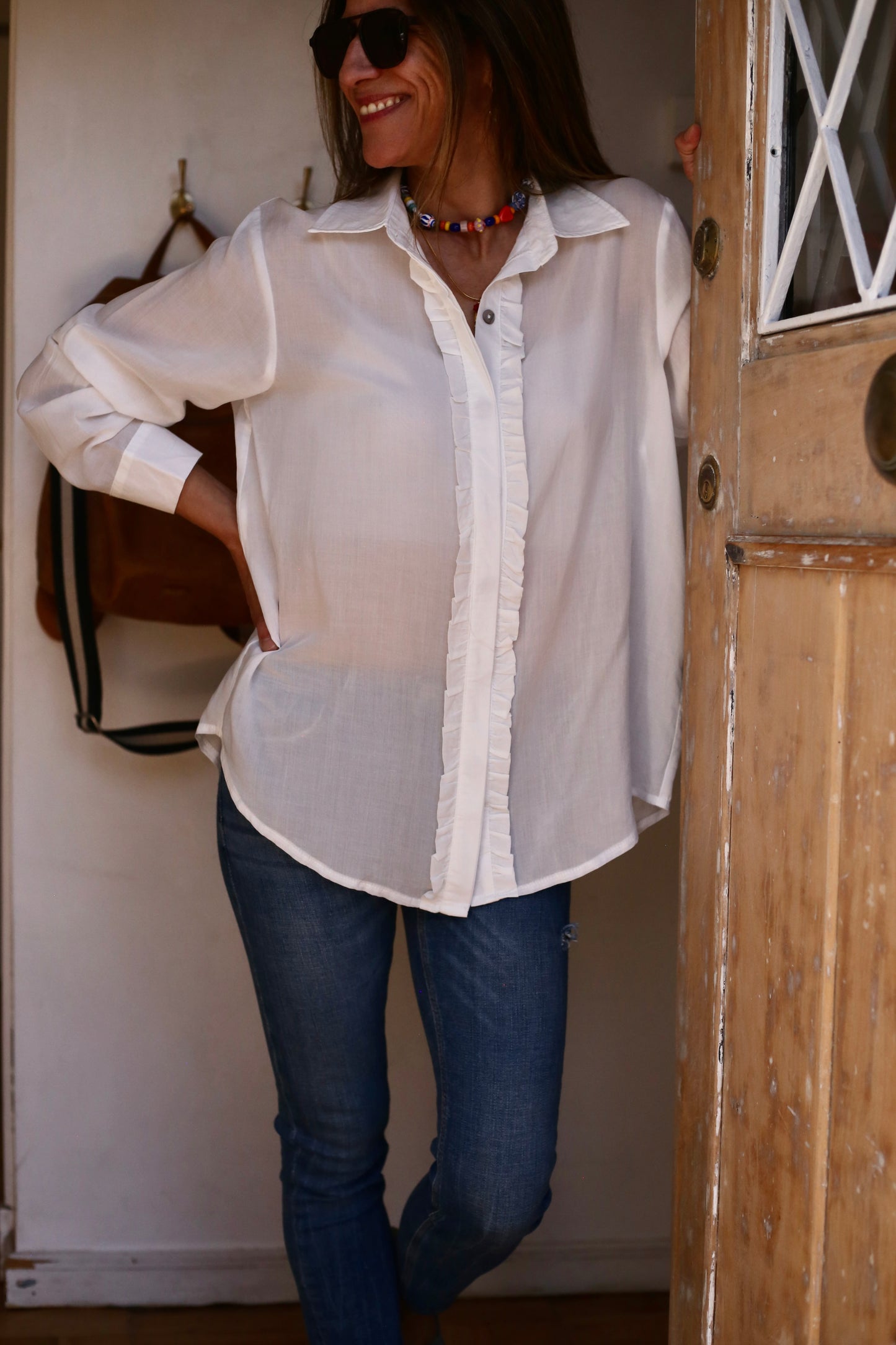 BLUSA ISABELINA BLANCA.