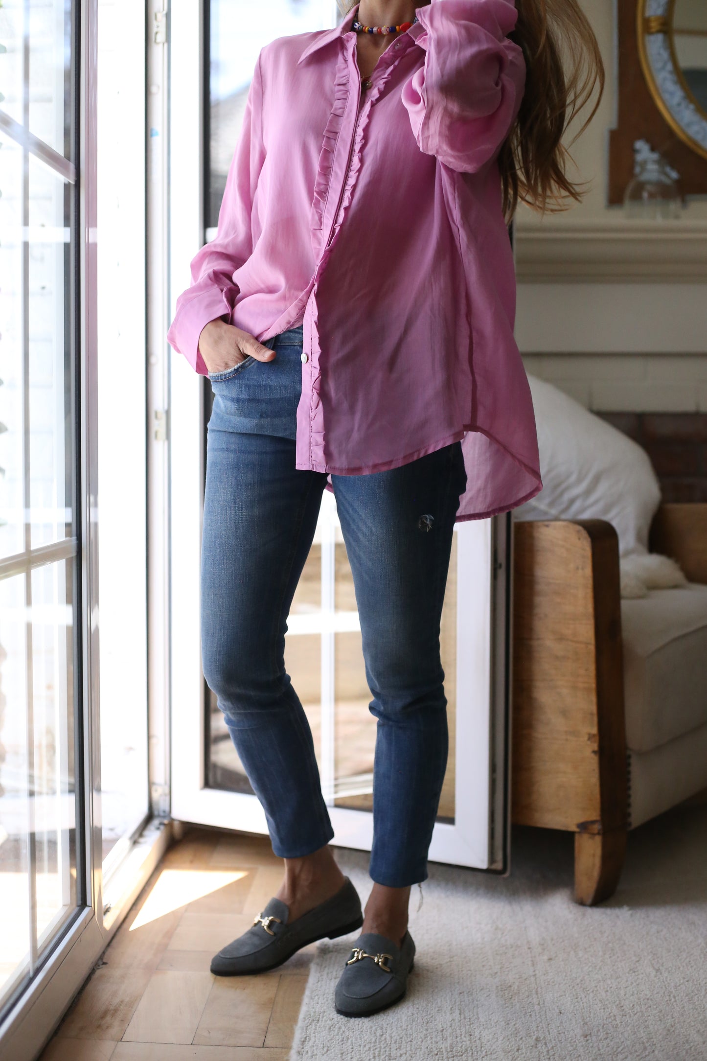 BLUSA ISABELINA ROSADA.