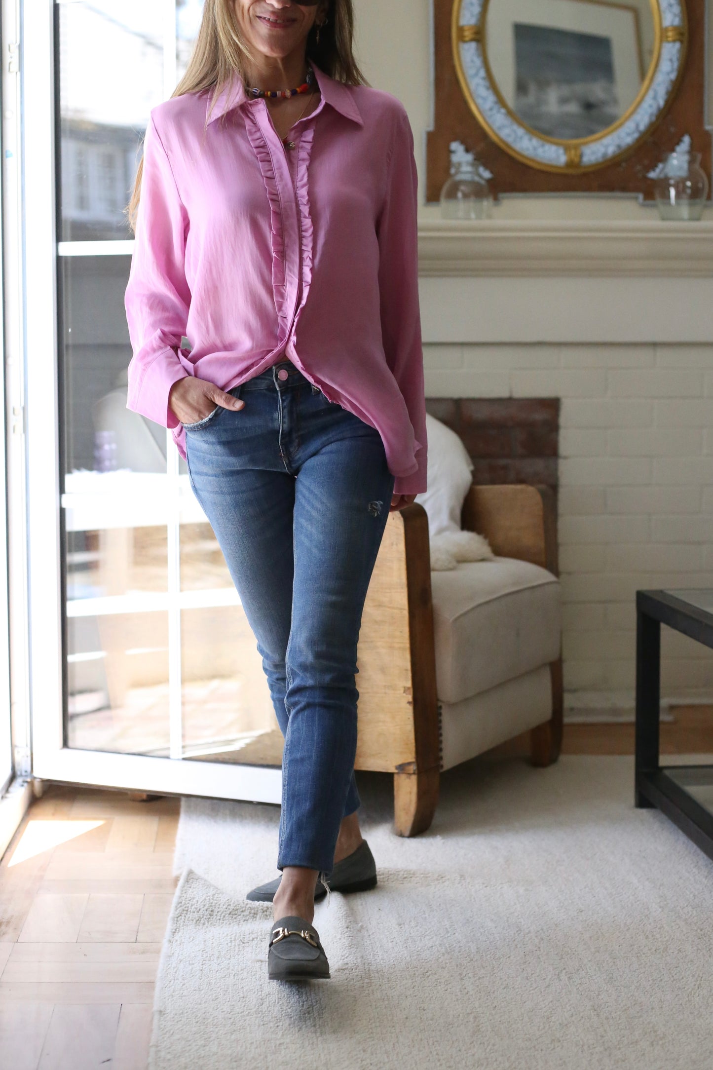 BLUSA ISABELINA ROSADA.