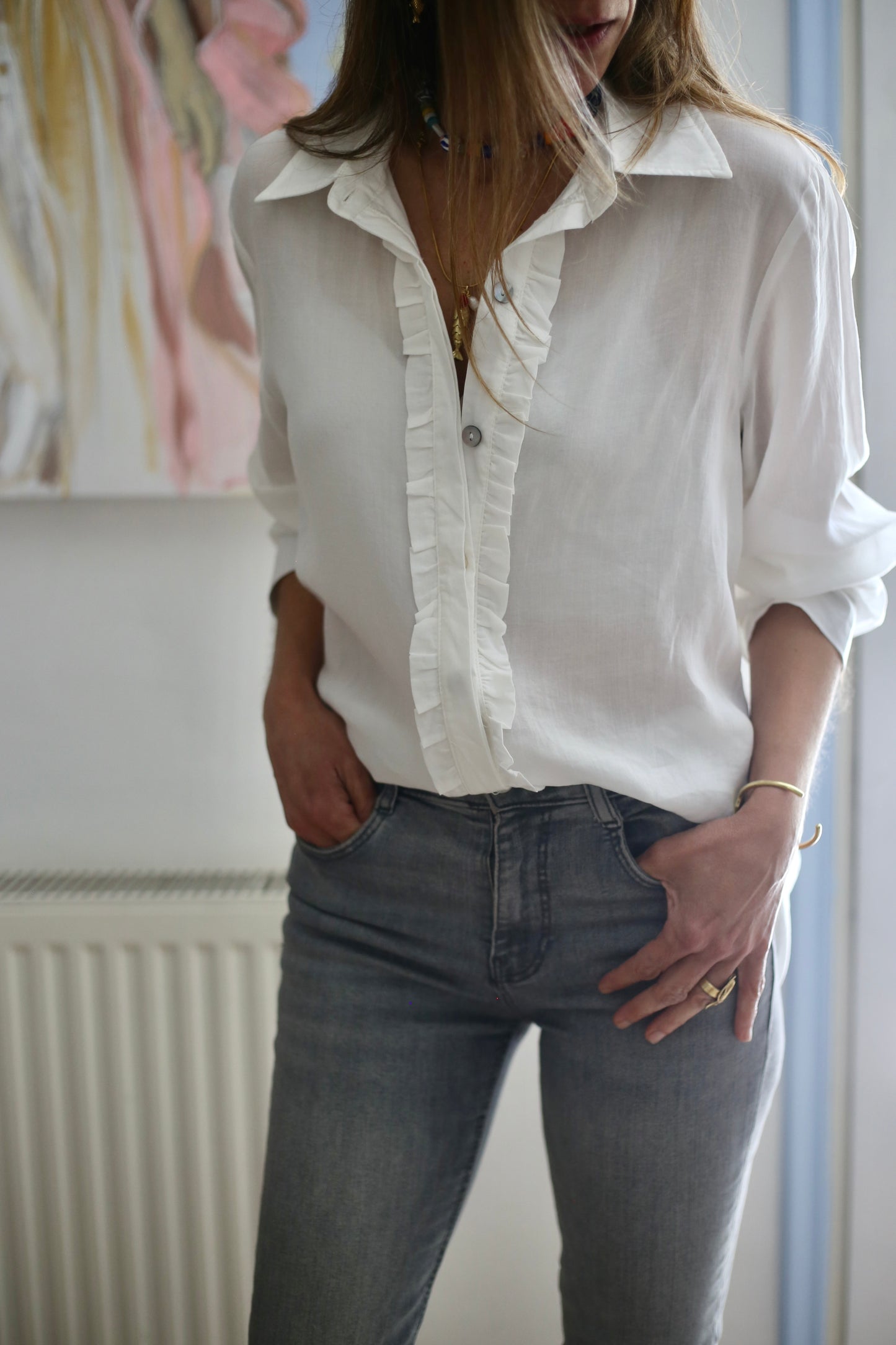 BLUSA ISABELINA BLANCA.