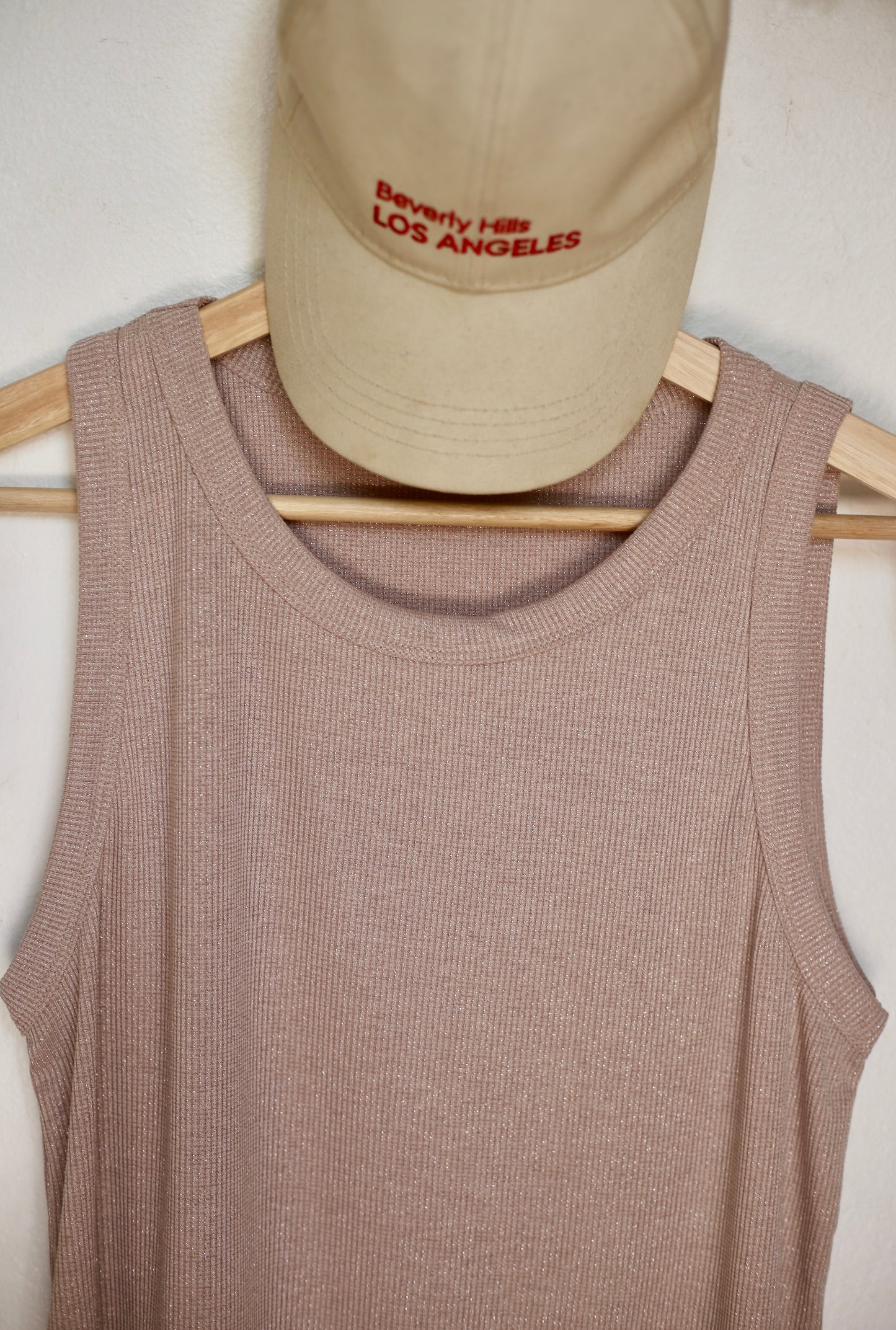 POLERA SARA BRILLOS ROSA-BEIGE