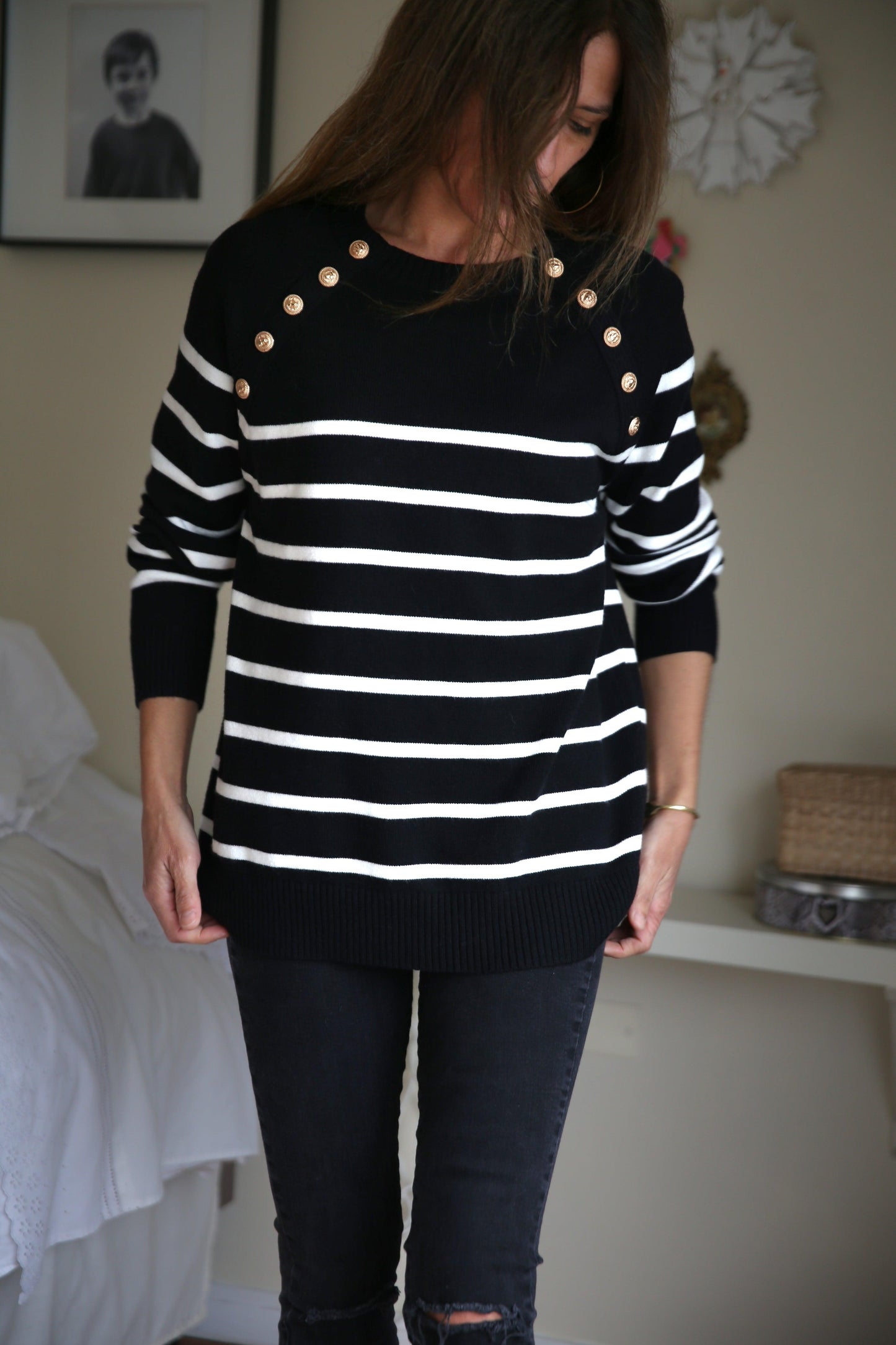SWEATER FRANCES NEGRO. - Quemepongo