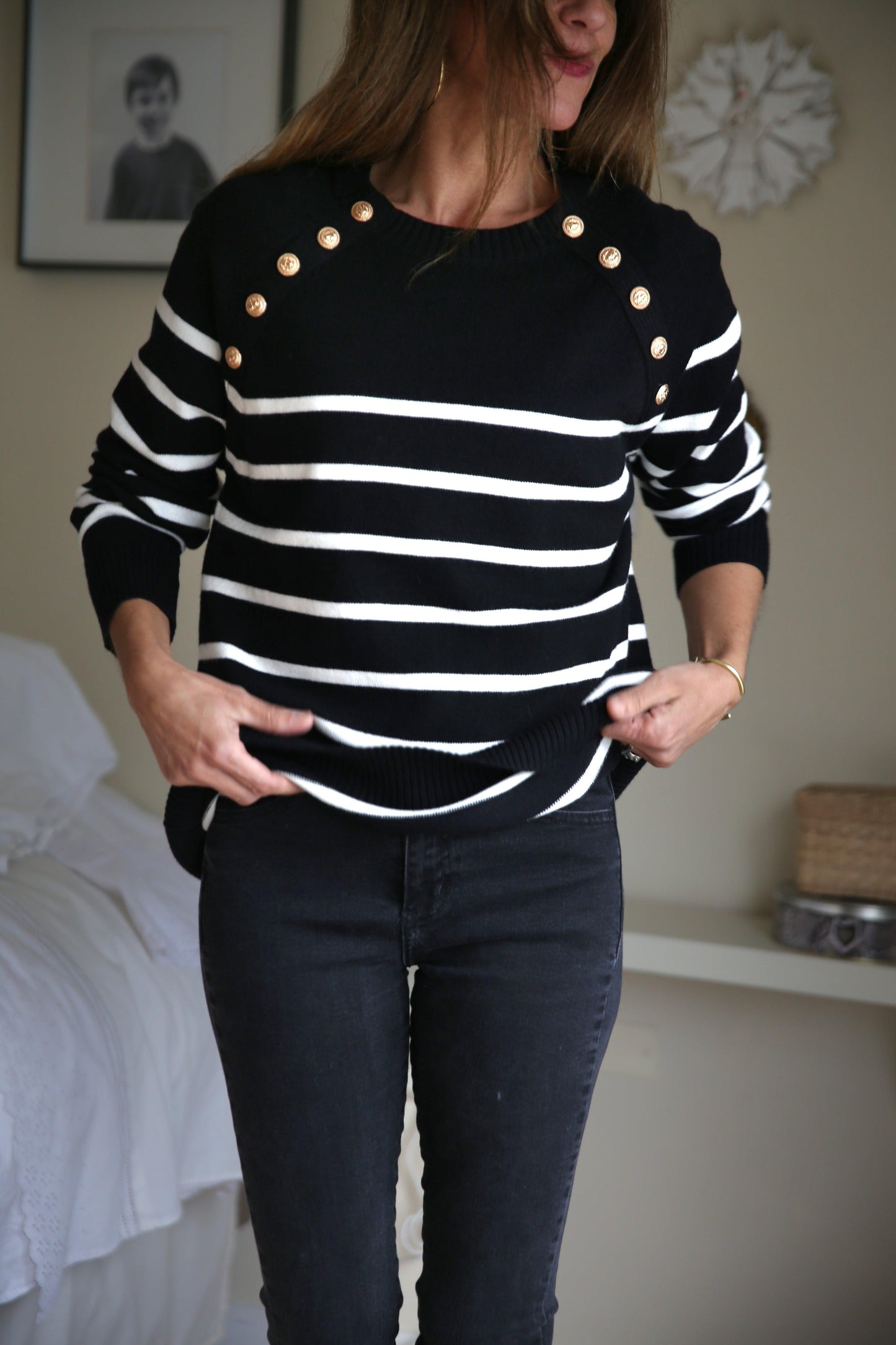 SWEATER FRANCES NEGRO. - Quemepongo