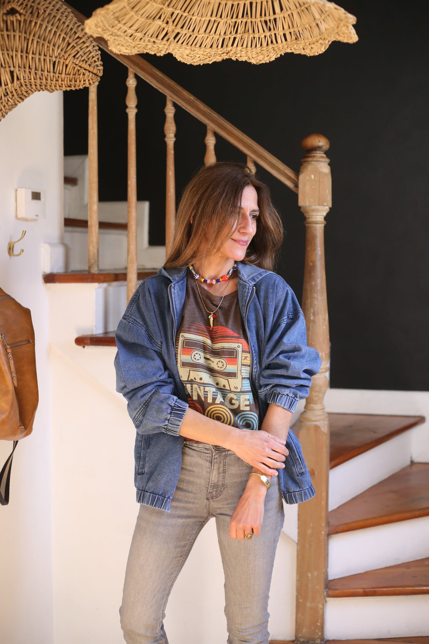 Chaqueta Bomber Jeans Azul