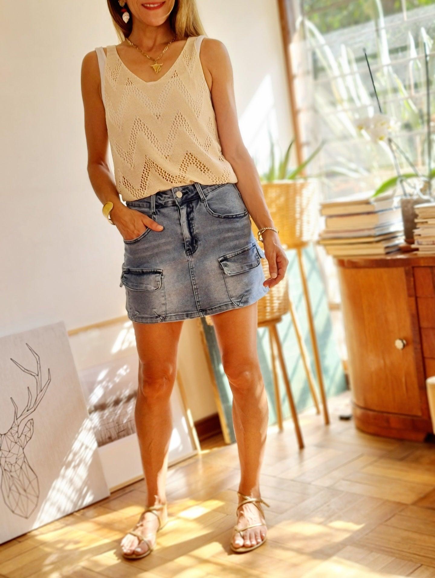 MINI JEANS AZUL MEDIO -15% Dcto. - Quemepongo
