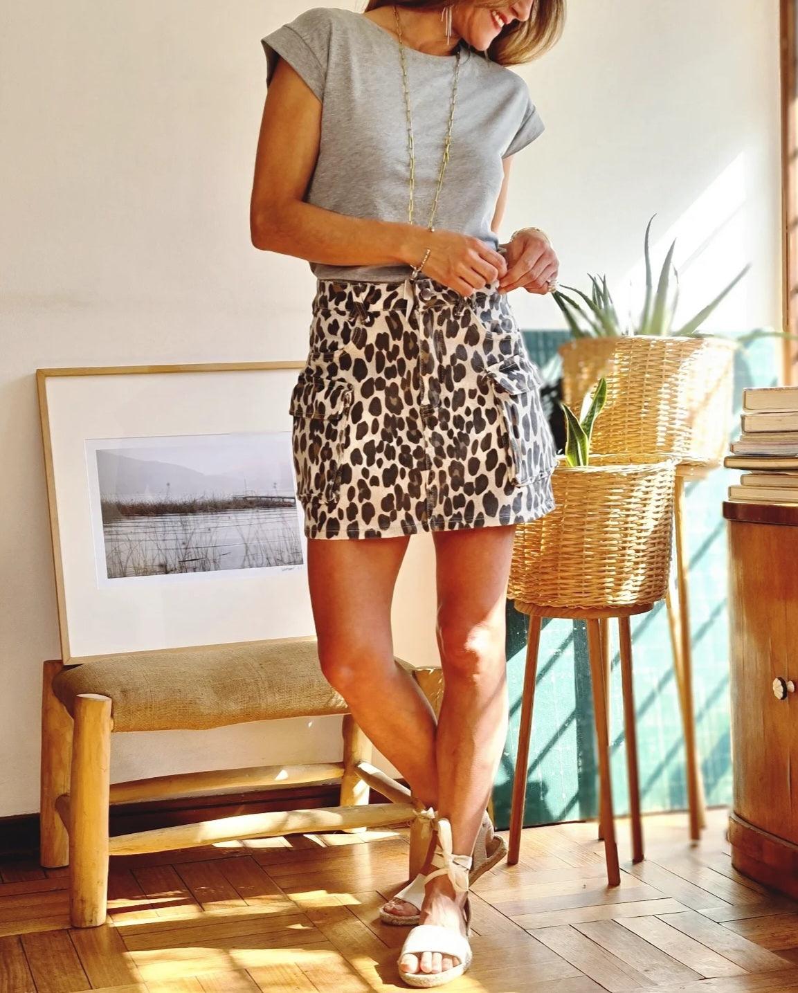 MINI JEANS PRINT CARGO -20% DE DCTO. - Quemepongo