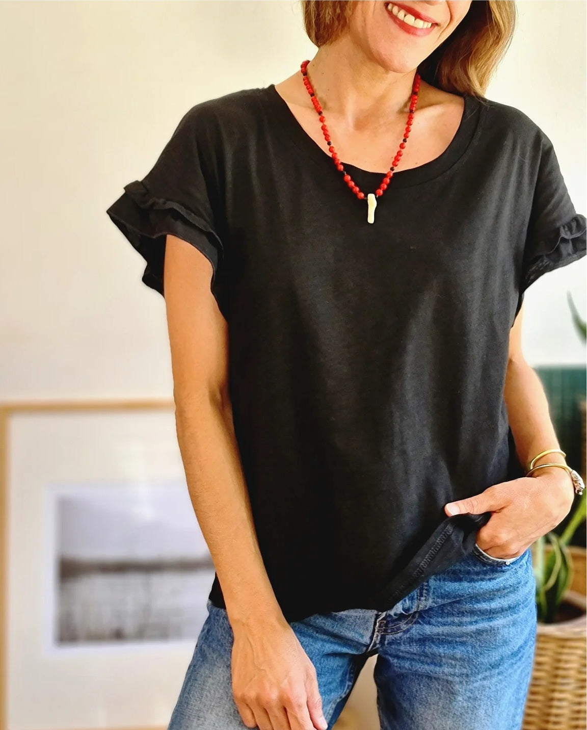 POLERA ANTONIA NEGRA -25% DE DCTO.