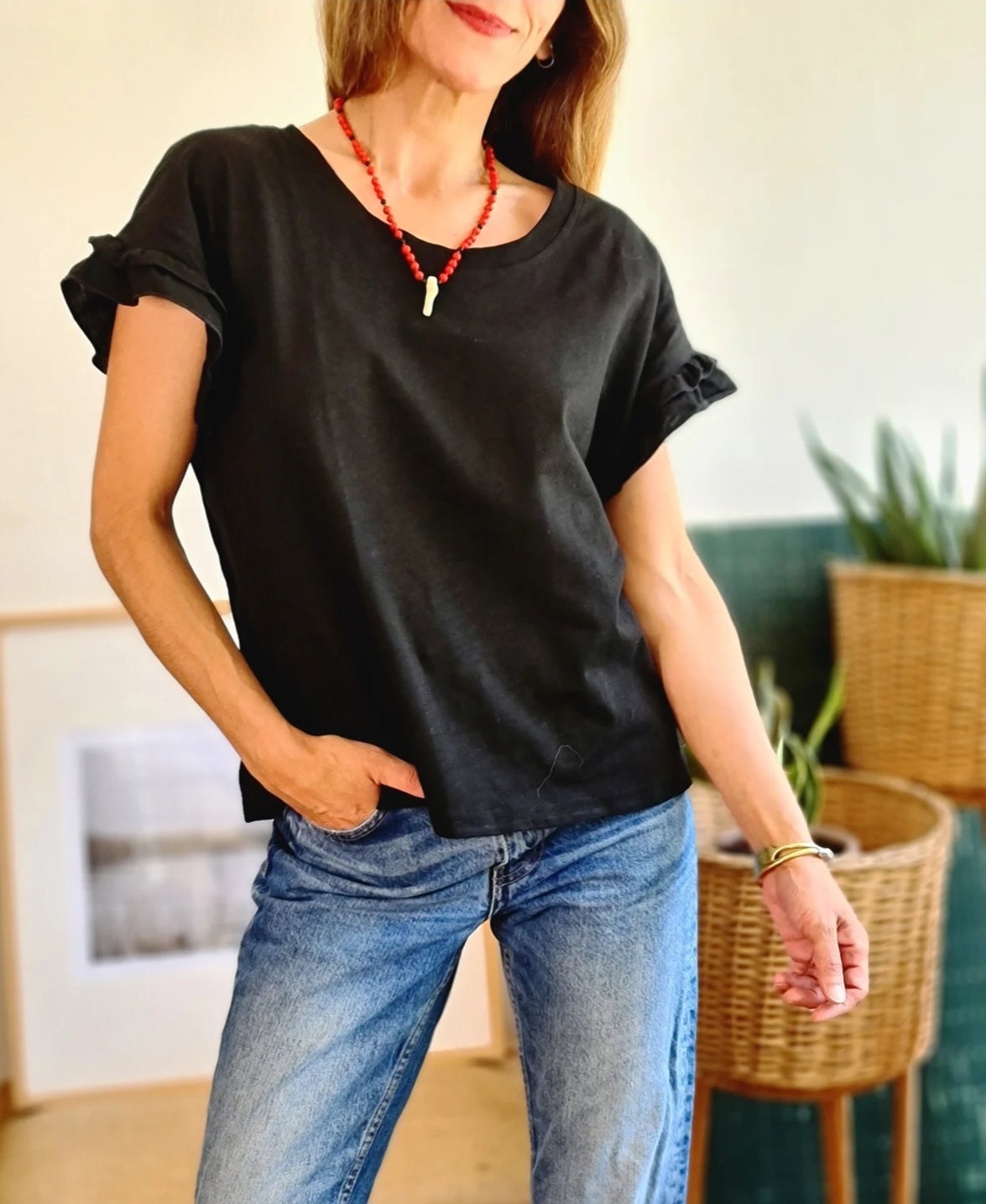 POLERA ANTONIA NEGRA -25% DE DCTO.