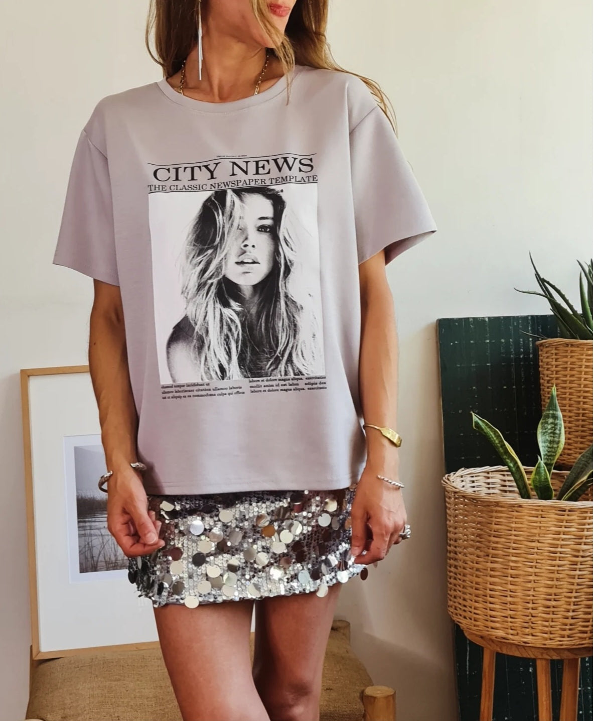 POLERA CITY GRIS -15% DE DCTO.