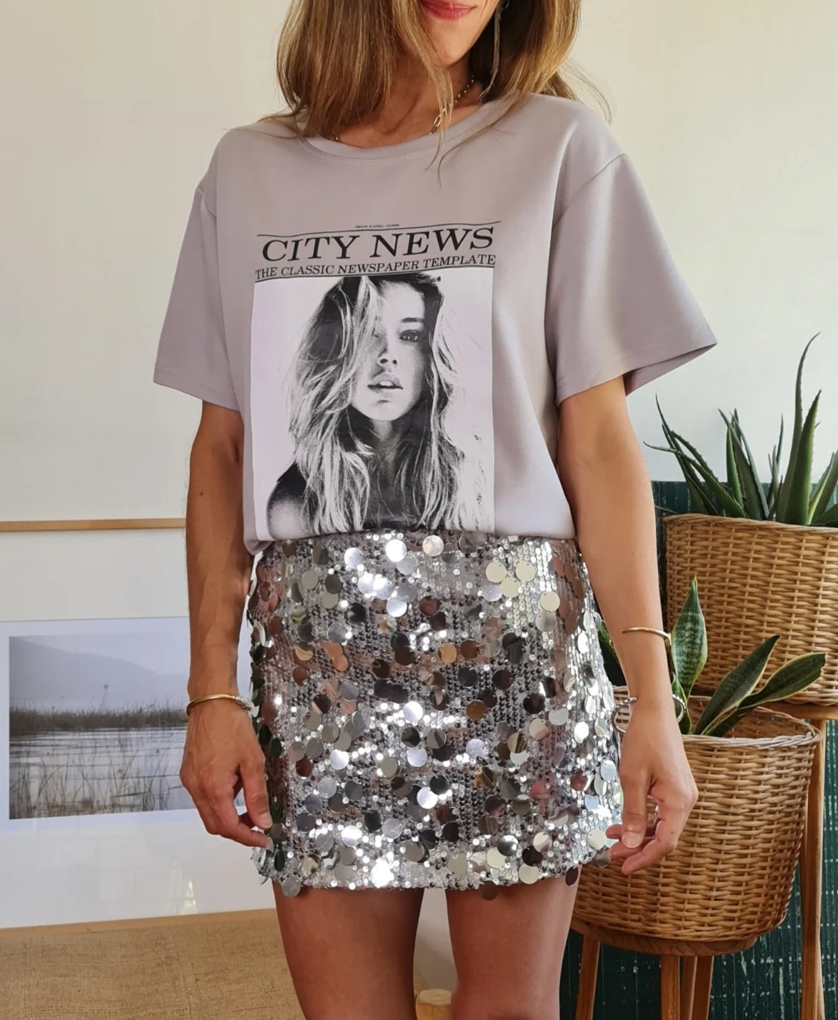 POLERA CITY GRIS -15% DE DCTO.