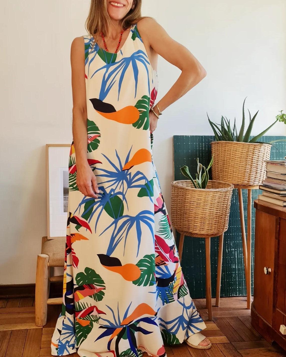 VESTIDO ROSARIO CREMA -60% DE DCTO. - Quemepongo