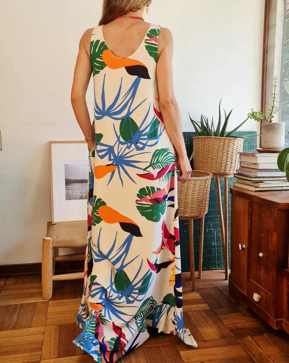 VESTIDO ROSARIO CREMA -60% DE DCTO. - Quemepongo