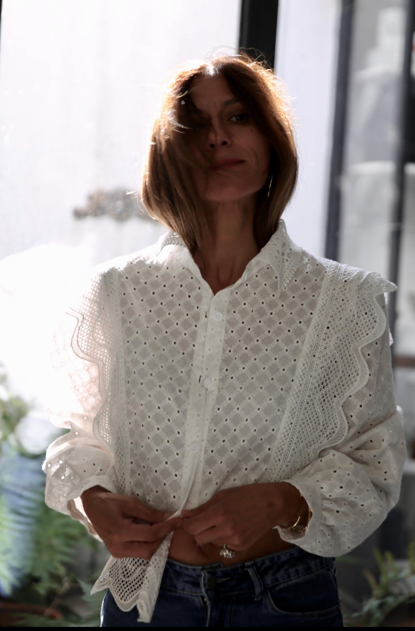 BLUSA MAGNOLIA BLANCA -15% DCTO.