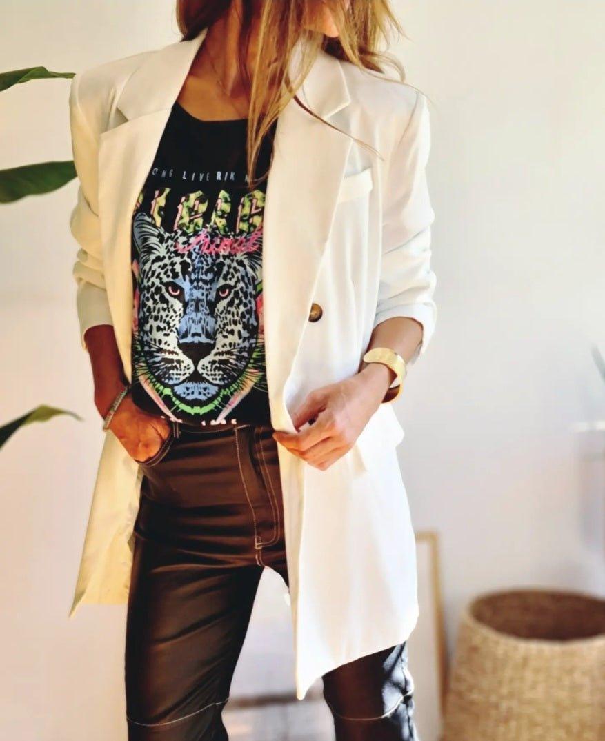 BLAZER ELOISA BLANCO. - Quemepongo