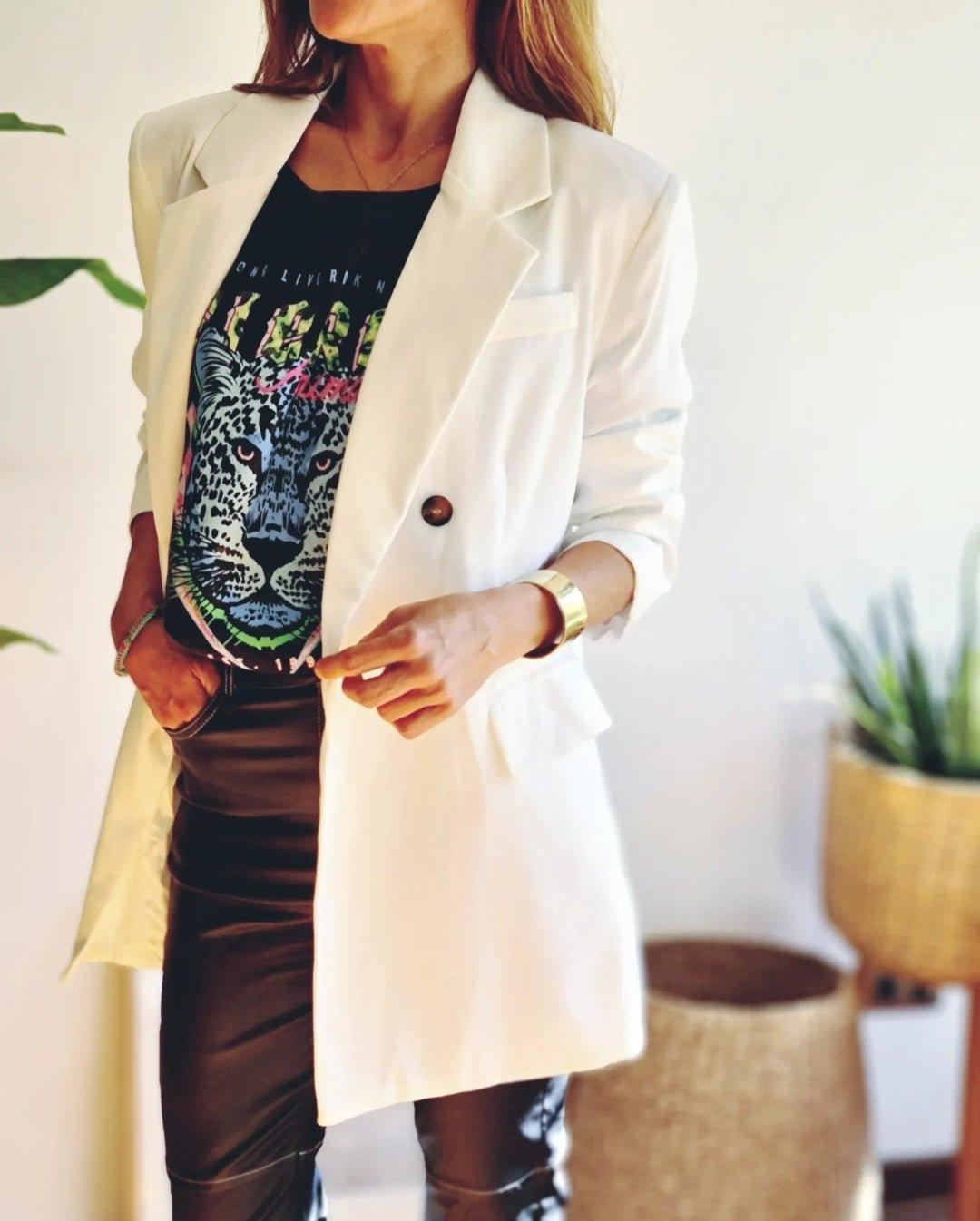 BLAZER ELOISA BLANCO. - Quemepongo