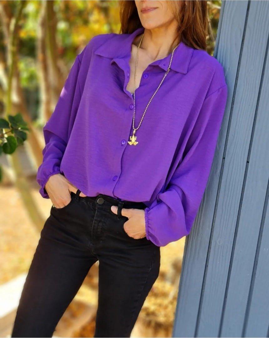 Blusa Alma Morada - Queme Pongo Tienda