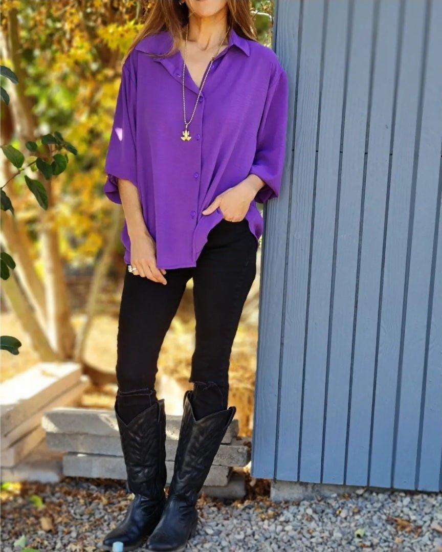 Blusa Alma Morada - Queme Pongo Tienda