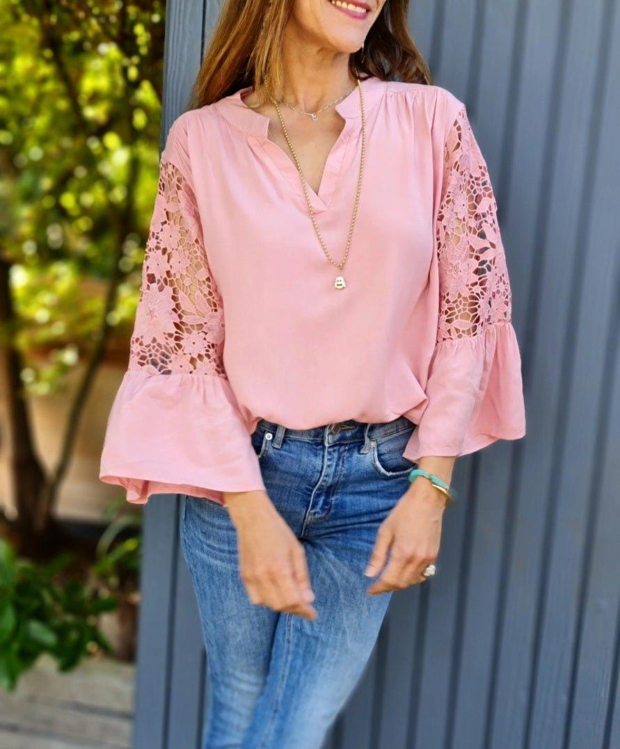 Blusa Carmen Rosada 50% de Dto - Queme Pongo Tienda