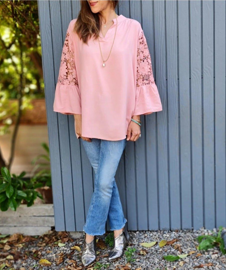 Blusa Carmen Rosada 50% de Dto - Queme Pongo Tienda