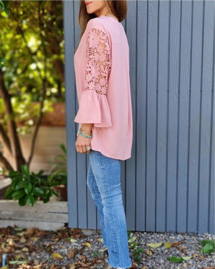 Blusa Carmen Rosada 50% de Dto - Queme Pongo Tienda