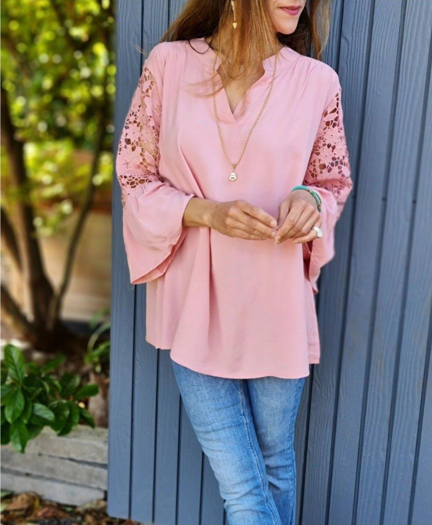 Blusa Carmen Rosada 50% de Dto - Queme Pongo Tienda