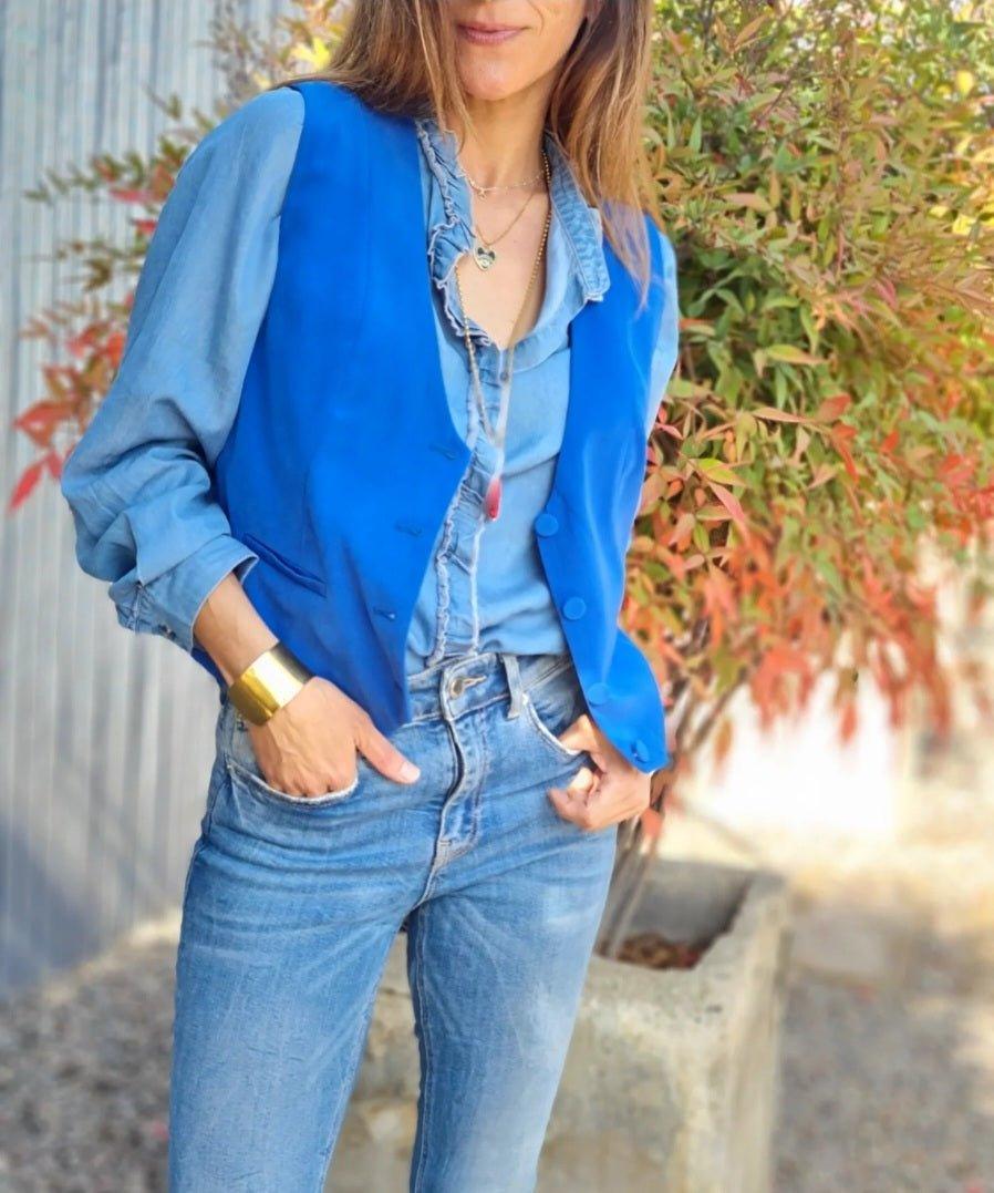 Gillet Angela Celeste Intenso - Queme Pongo Tienda