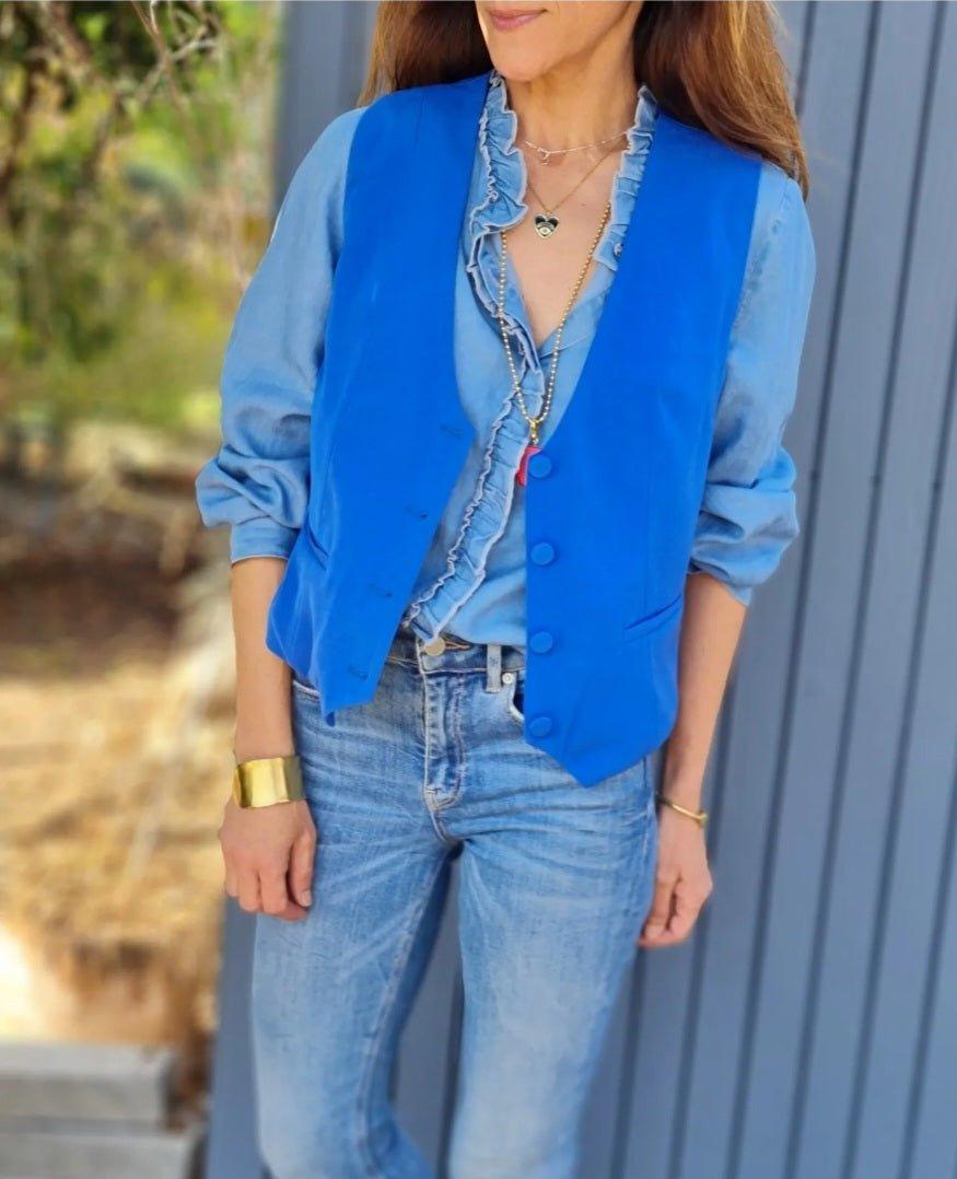 Gillet Angela Celeste Intenso - Queme Pongo Tienda