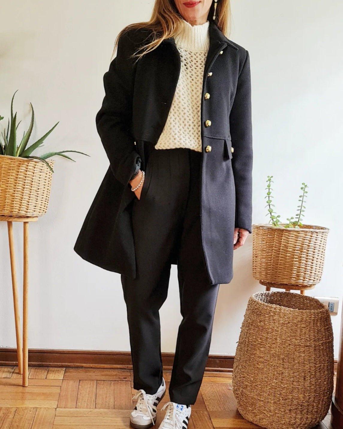 PANTALON GRETA NEGRO -30% DE DCTO. - Quemepongo