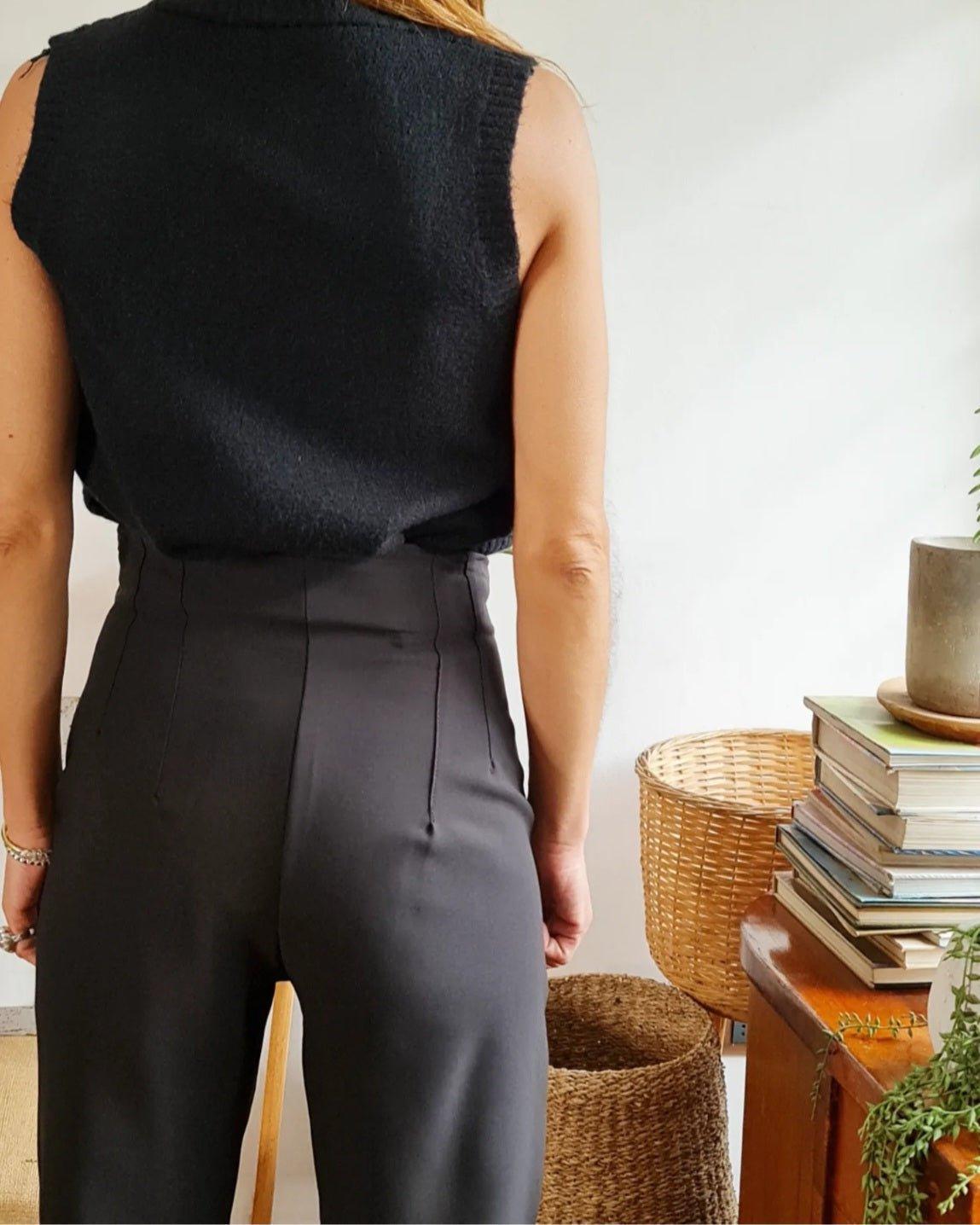 PANTALON GRETA NEGRO -30% DE DCTO. - Quemepongo